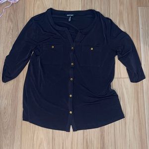 Black Ellen Tracy Blouse TBD S